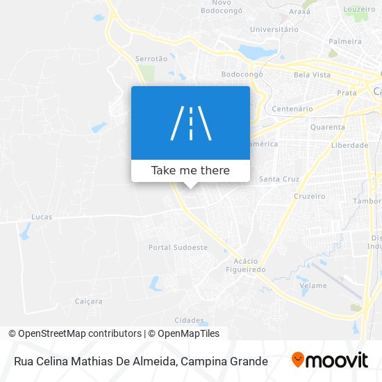 Rua Celina Mathias De Almeida map