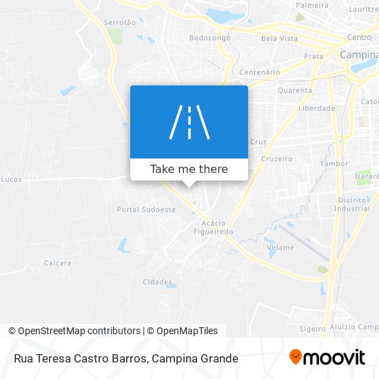 Mapa Rua Teresa Castro Barros