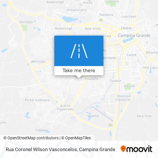 Mapa Rua Coronel Wilson Vasconcelos