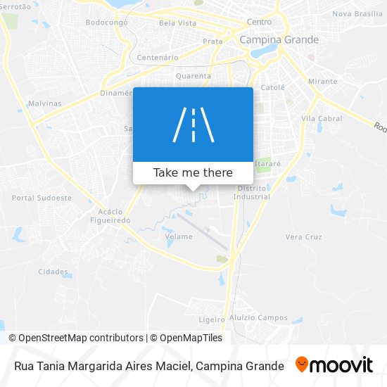 Rua Tania Margarida Aires Maciel map