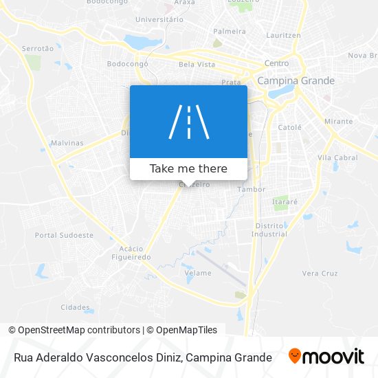 Rua Aderaldo Vasconcelos Diniz map