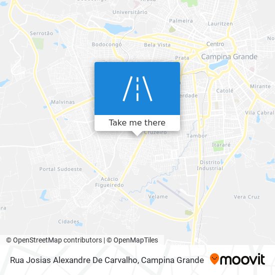Mapa Rua Josias Alexandre De Carvalho