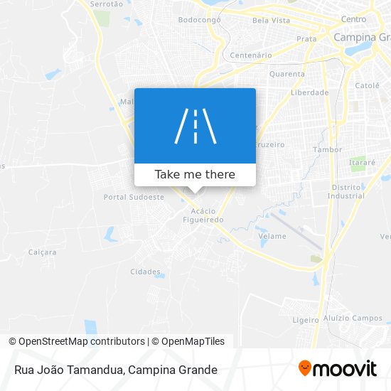 Mapa Rua João Tamandua