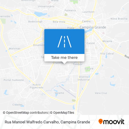 Mapa Rua Manoel Walfredo Carvalho