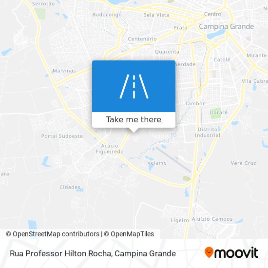 Mapa Rua Professor Hilton Rocha