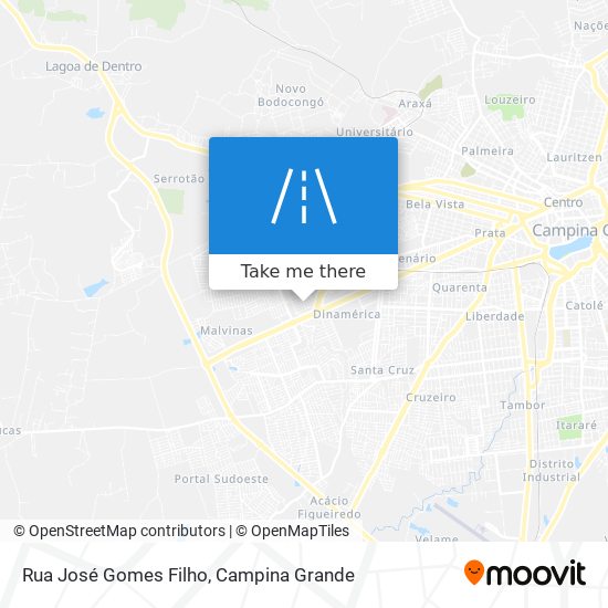 Mapa Rua José Gomes Filho