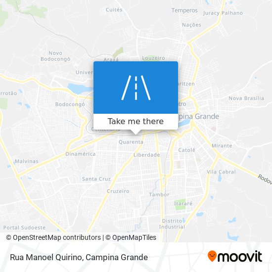 Mapa Rua Manoel Quirino