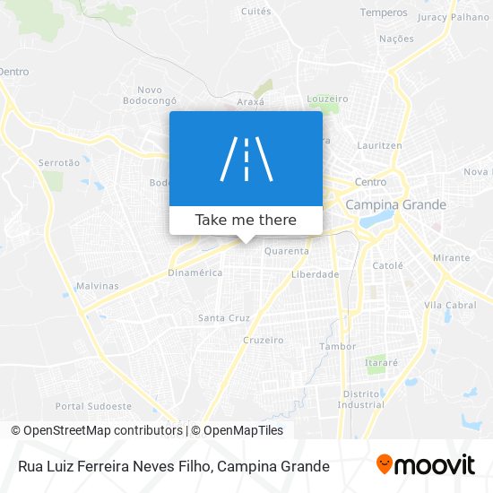 Mapa Rua Luiz Ferreira Neves Filho