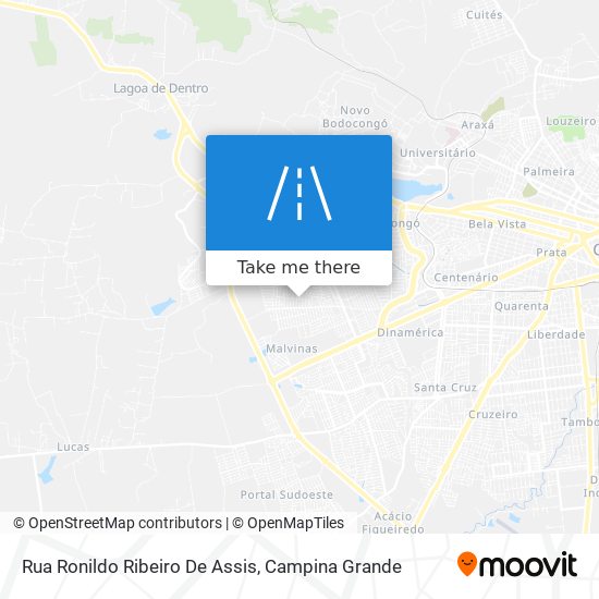 Mapa Rua Ronildo Ribeiro De Assis