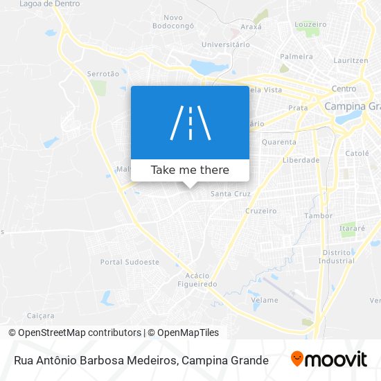 Mapa Rua Antônio Barbosa Medeiros