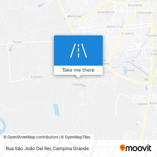 Rua São João Del Rei map