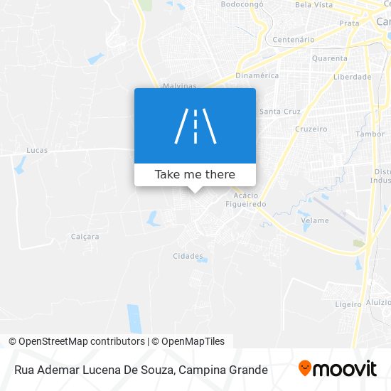 Mapa Rua Ademar Lucena De Souza