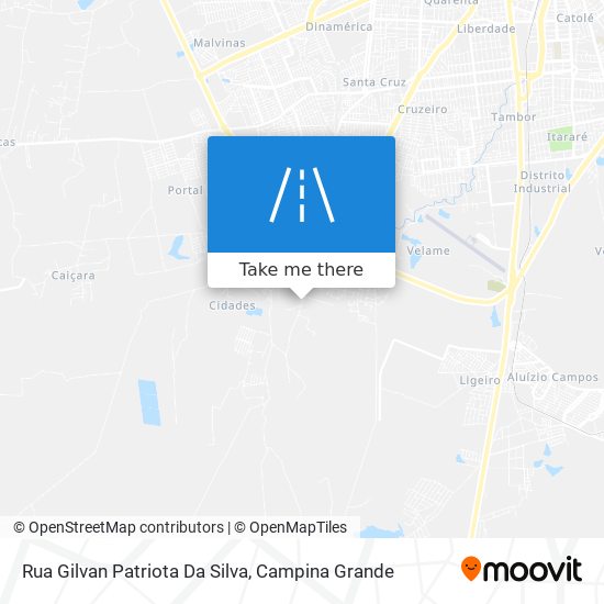 Mapa Rua Gilvan Patriota Da Silva