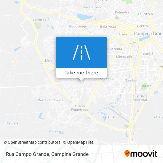 Mapa Rua Campo Grande