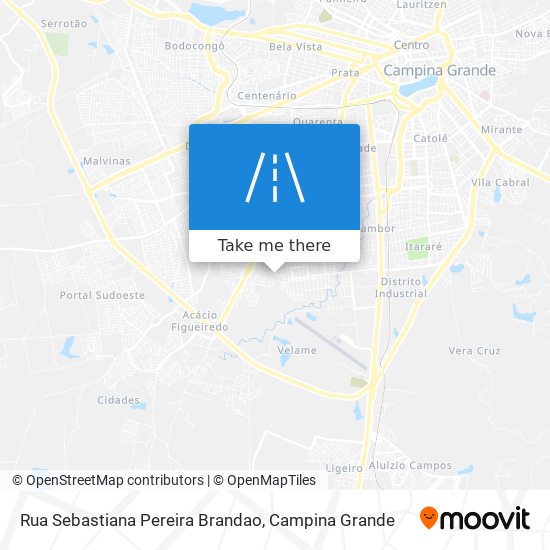 Rua Sebastiana Pereira Brandao map