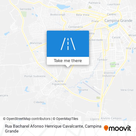 Rua Bacharel Afonso Henrique Cavalcante map