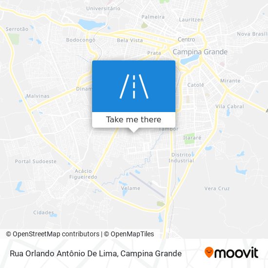 Mapa Rua Orlando Antônio De Lima