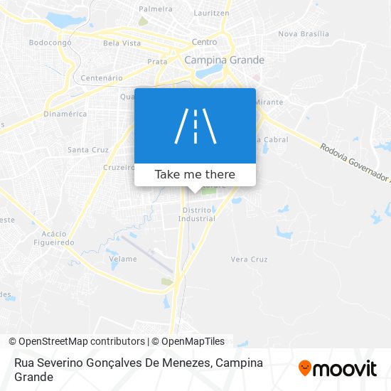 Mapa Rua Severino Gonçalves De Menezes