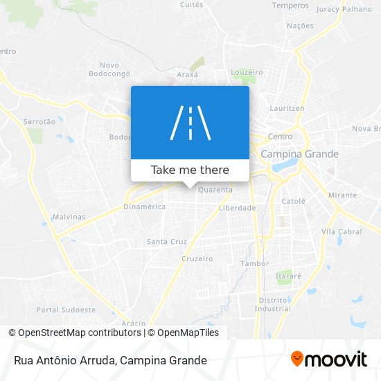 Mapa Rua Antônio Arruda