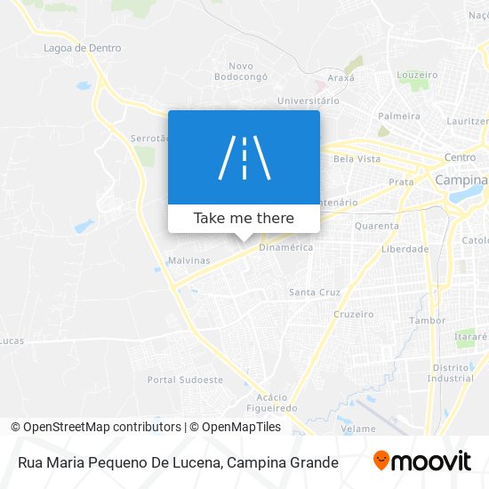 Rua Maria Pequeno De Lucena map