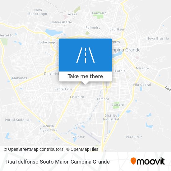 Mapa Rua Idelfonso Souto Maior