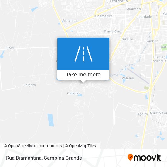 Rua Diamantina map