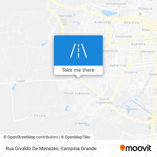 Mapa Rua Givaldo De Menezes