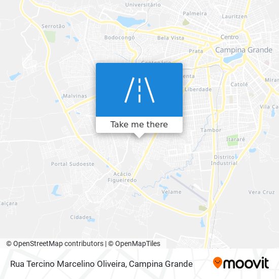 Mapa Rua Tercino Marcelino Oliveira