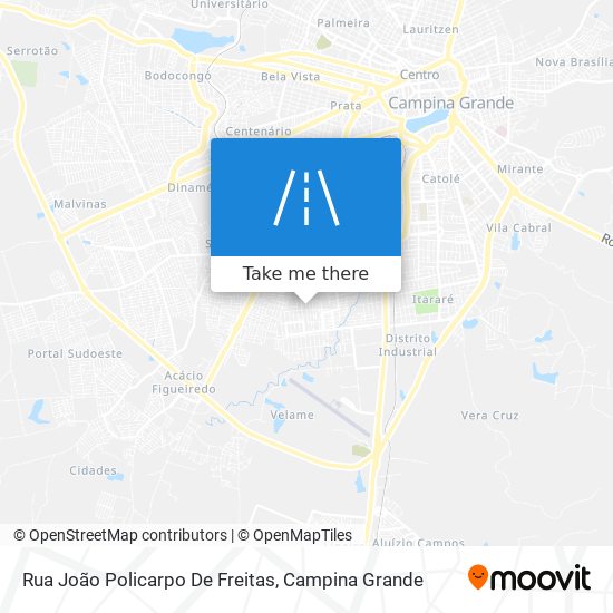 Mapa Rua João Policarpo De Freitas