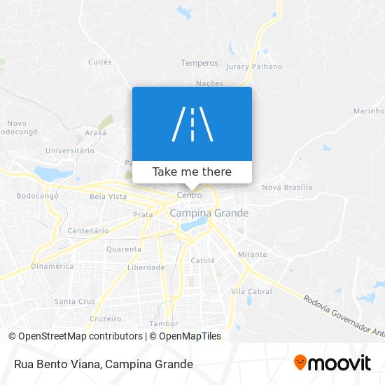 Mapa Rua Bento Viana