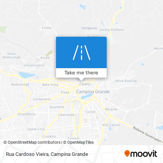 Mapa Rua Cardoso Vieira