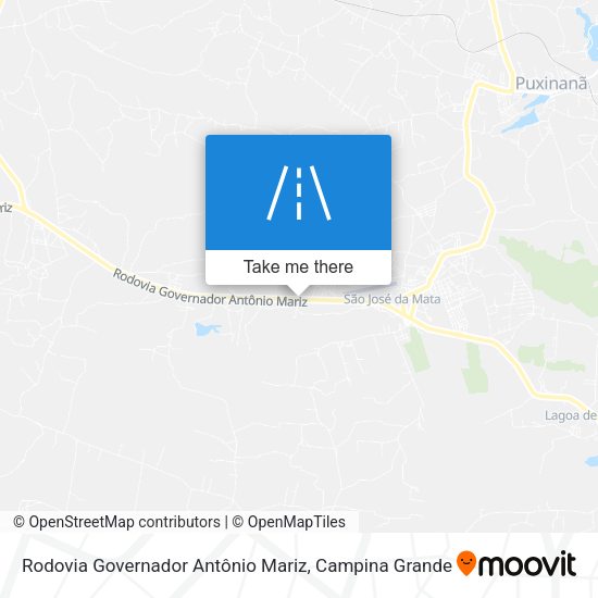 Rodovia Governador Antônio Mariz map