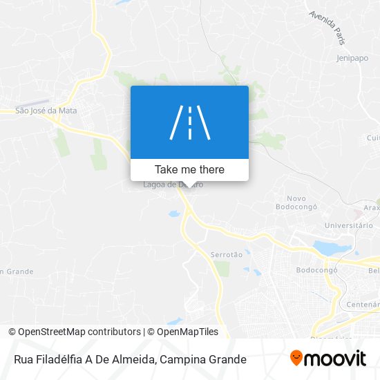 Rua Filadélfia A De Almeida map