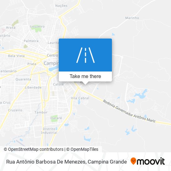 Rua Antônio Barbosa De Menezes map