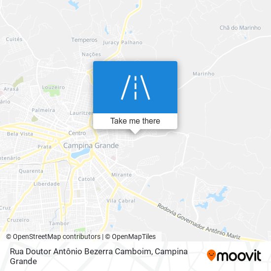 Mapa Rua Doutor Antônio Bezerra Camboim