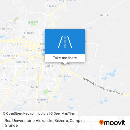 Rua Universitário Alexandre Bezerra map