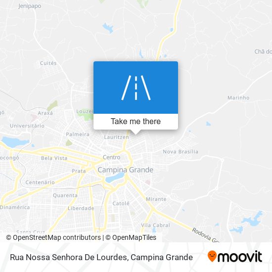 Mapa Rua Nossa Senhora De Lourdes