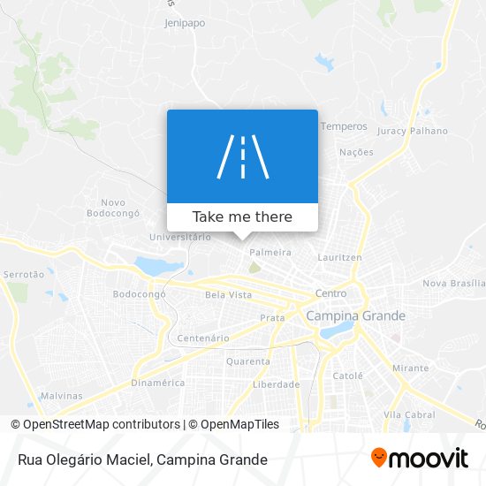 Mapa Rua Olegário Maciel
