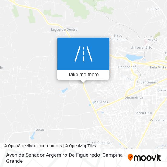 Mapa Avenida Senador Argemiro De Figueiredo