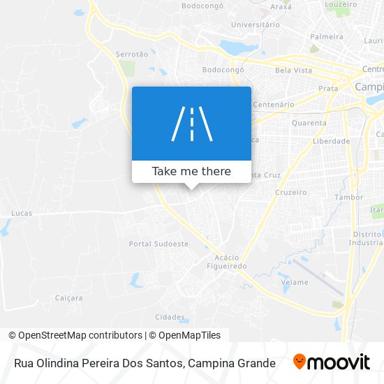 Rua Olindina Pereira Dos Santos map