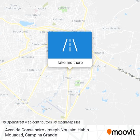 Mapa Avenida Conselheiro Joseph Noujaim Habib Mouacad