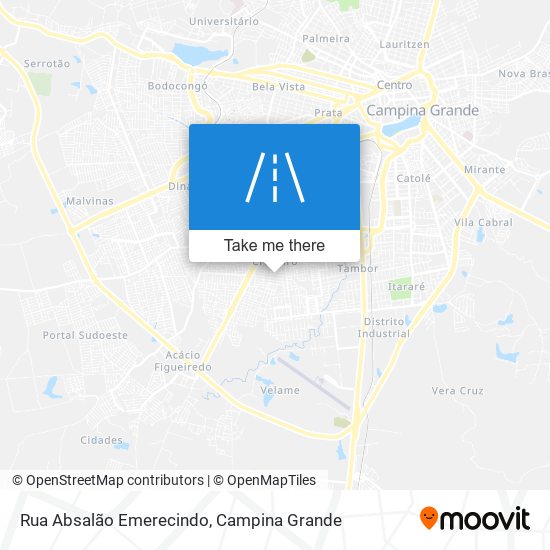 Mapa Rua Absalão Emerecindo