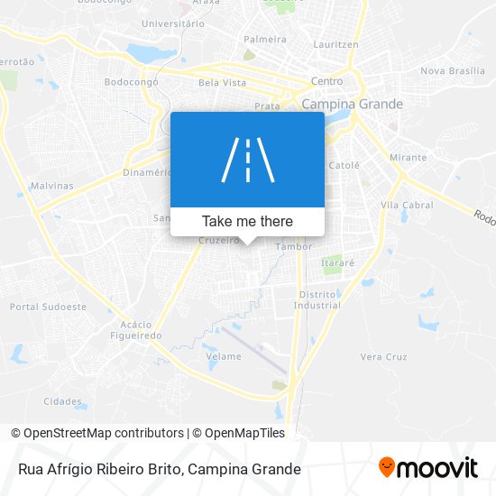 Rua Afrígio Ribeiro Brito map