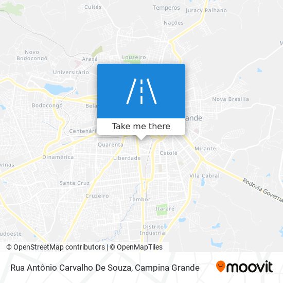 Mapa Rua Antônio Carvalho De Souza