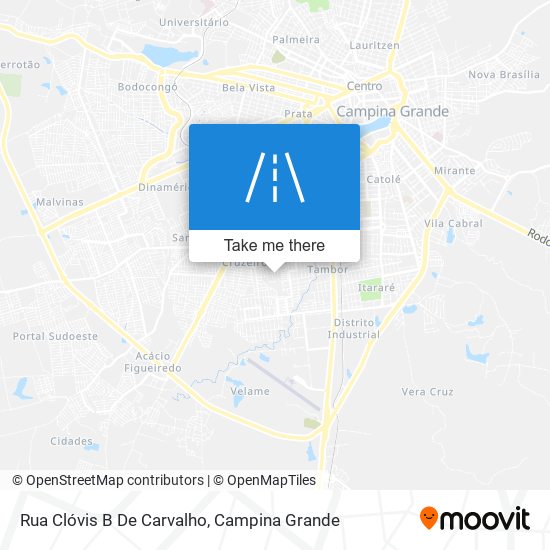 Mapa Rua Clóvis B De Carvalho