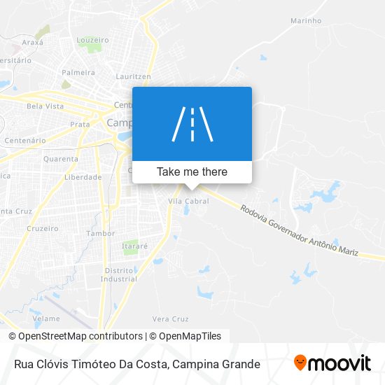 Mapa Rua Clóvis Timóteo Da Costa