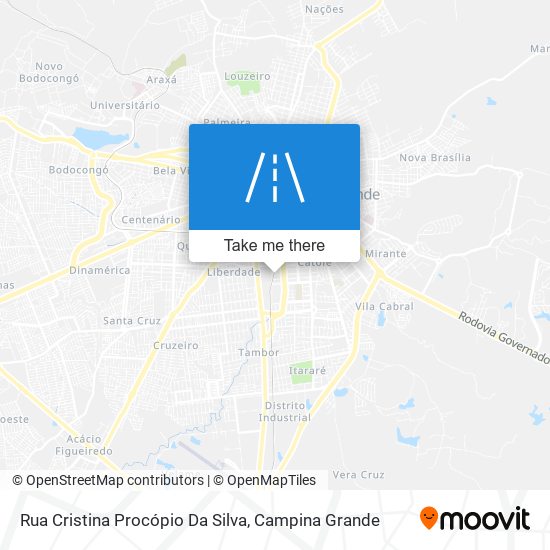 Rua Cristina Procópio Da Silva map