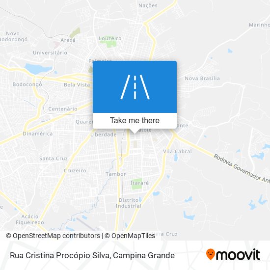 Mapa Rua Cristina Procópio Silva