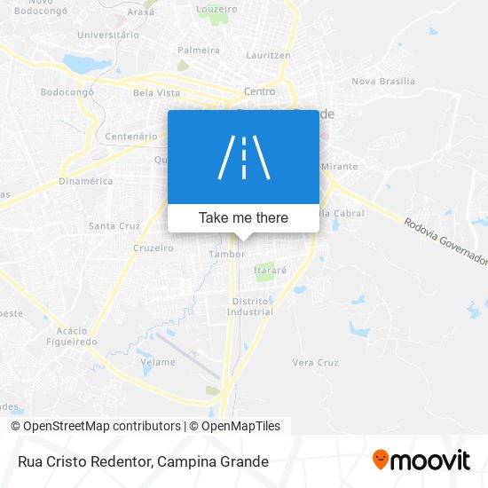 Rua Cristo Redentor map