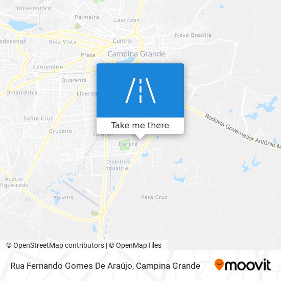 Mapa Rua Fernando Gomes De Araújo